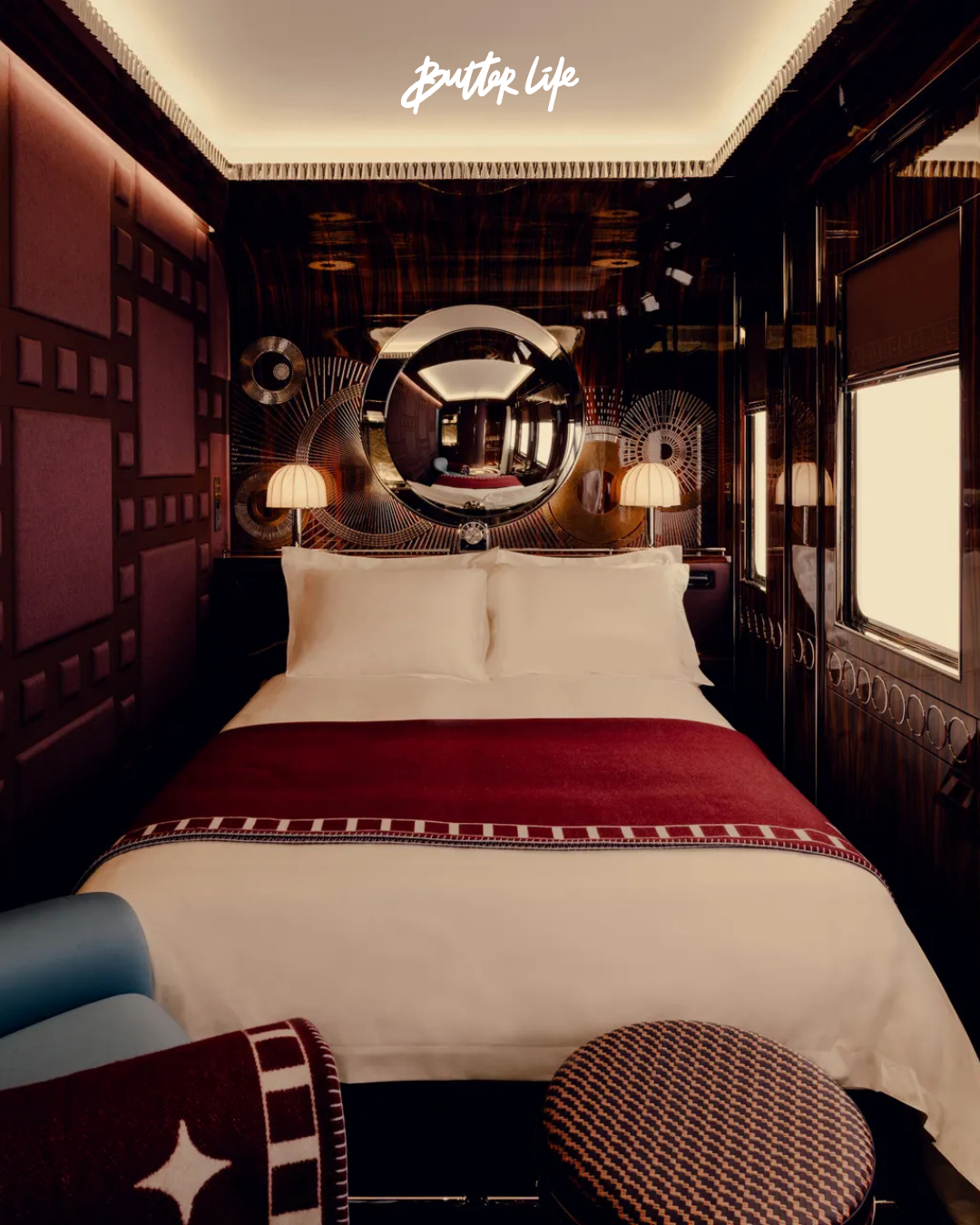 Yeni Orient Express'in art deco detaylarla zenginleştirilmiş modern iç mekân tasarımı