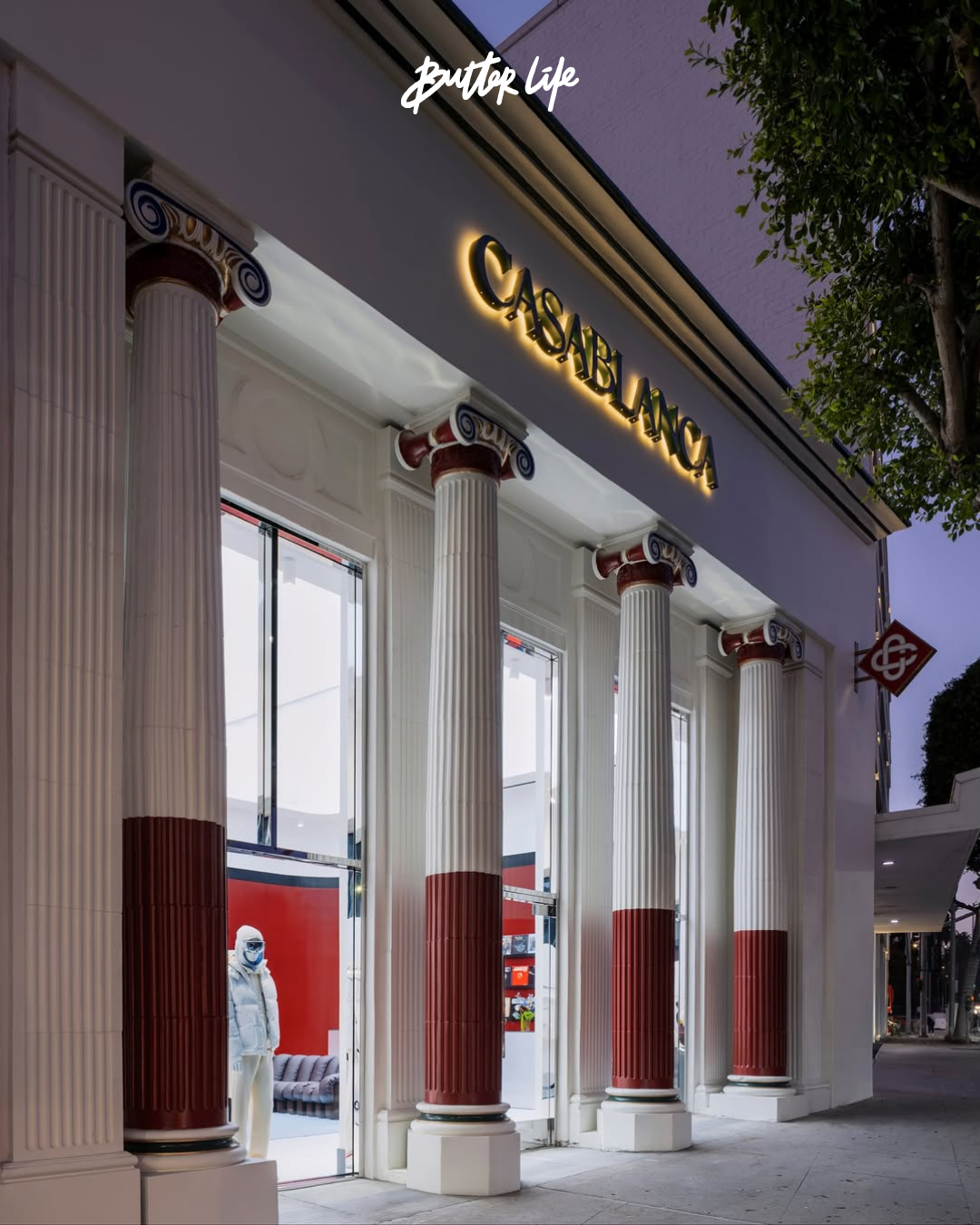 Casablanca’nın Beverly Hills’te açtığı Amerika’daki ilk flagship mağazasından iç mekân görüntüsü