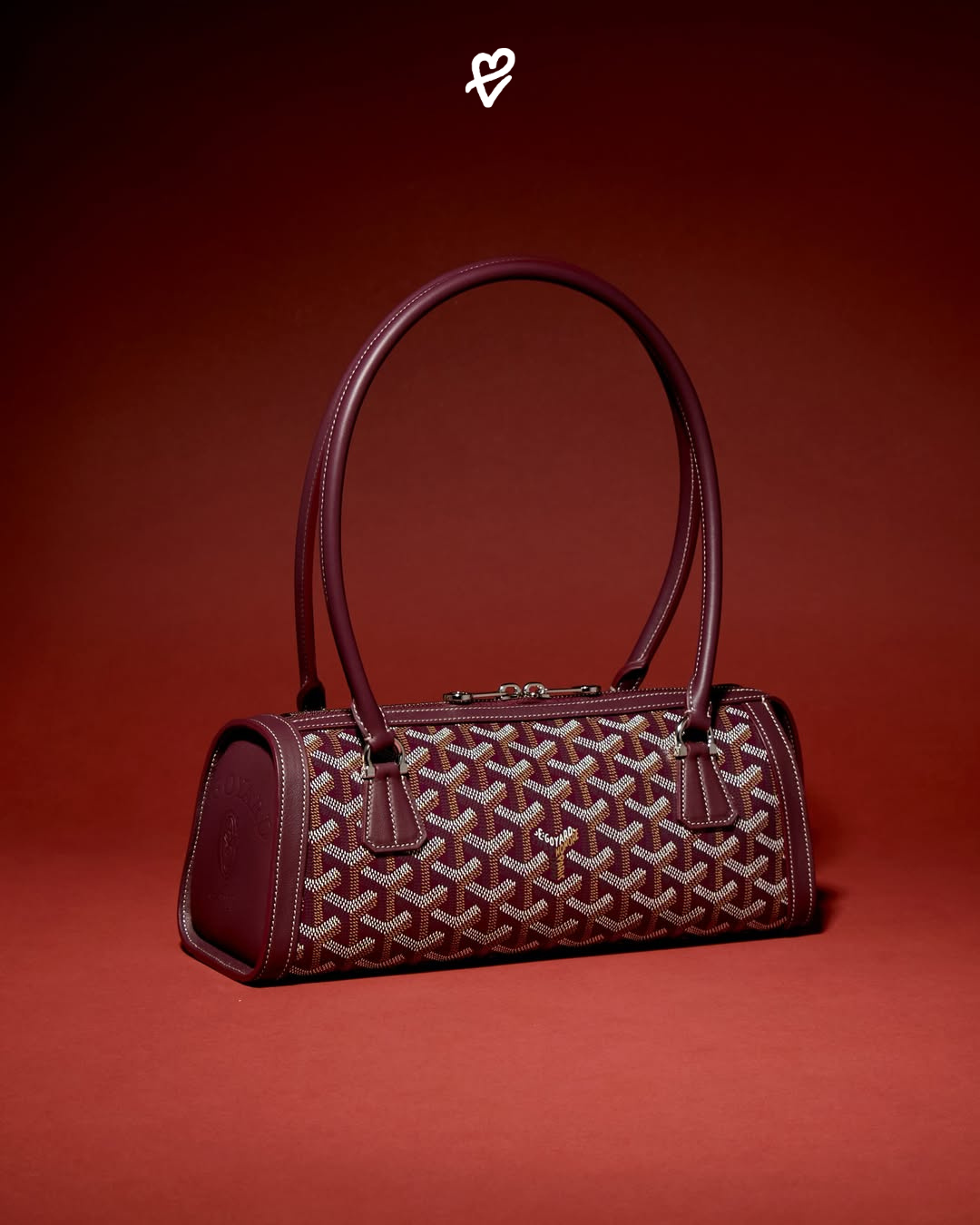 Goyard Bonbonnière baget çanta, sarı renkte, uzun sap detaylı, modern ve zarif tasarım